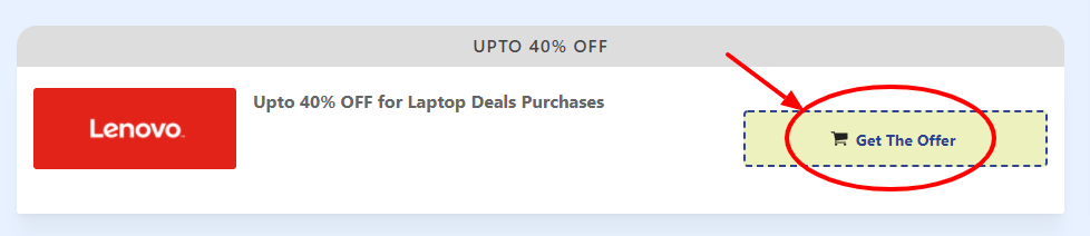 Step 1 of How to use Lenovo India Coupon