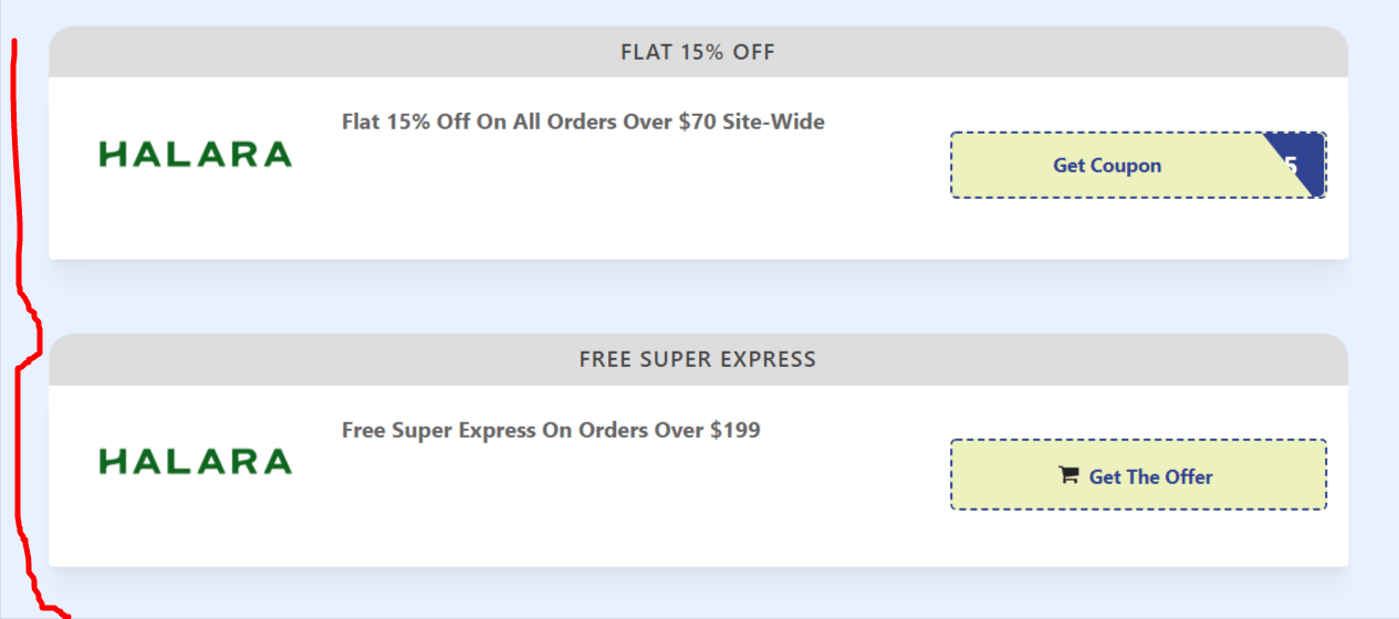 Step 1 of How to use Halara Coupons