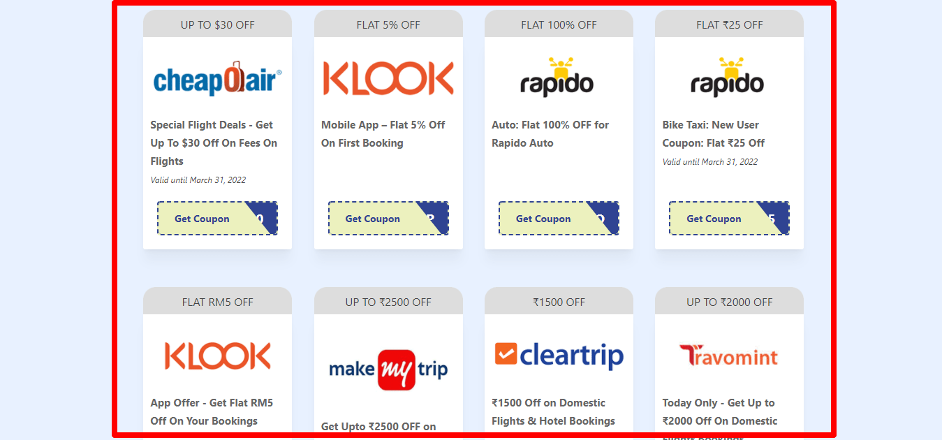 Step 1 of How to use Travel Coupons, Promo Codes & Deals