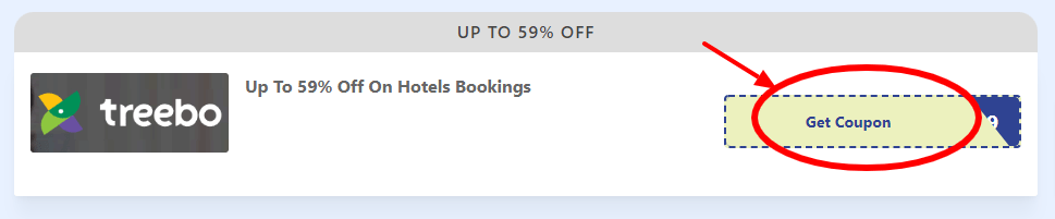 Step 1 of How to use Treebo Hotel Coupons